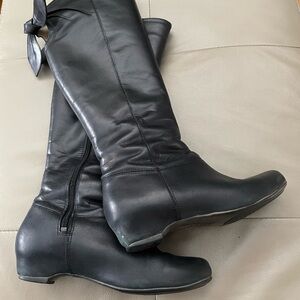 Hush Puppies Black Knee High Boots